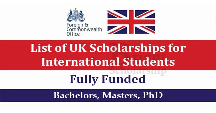 What International Masters' Scholarships Are Fully Funded In The UK